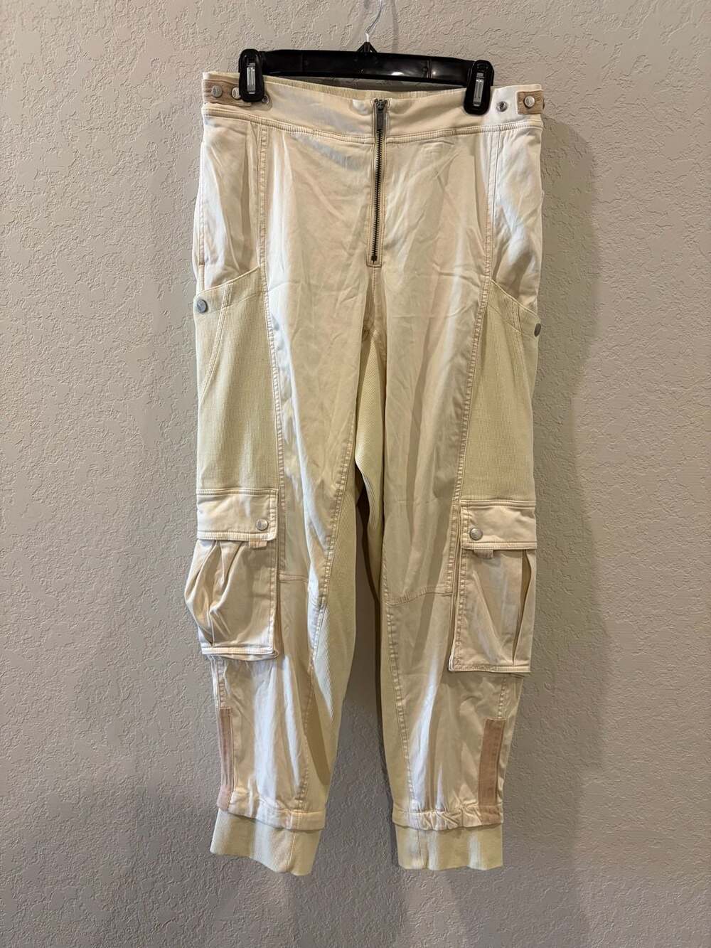 Free People Cargo Jogger Pants in Ivory